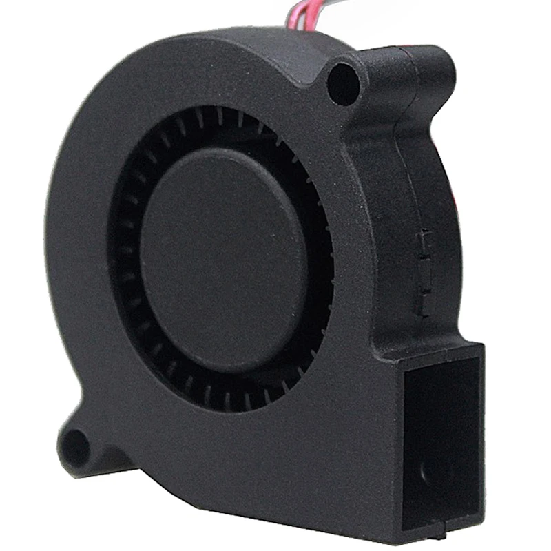 5 Pieces Gdstime Black 50mm x 15mm Ball Bearing Computer PC DC Cooling Fans 12V 5015 Turbo Blower