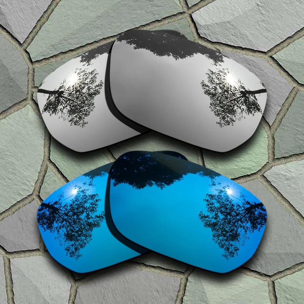 

Chrome&Sky Blue Sunglasses Polarized Replacement Lenses for Oakley Style Switch