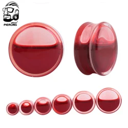 2Pcs Red Liquid Blood Acrylic Ear Plugs and Tunnels for Women Men  Earrings Piercing Ear Expanders Gauge Stretcher Jewelry Oreja