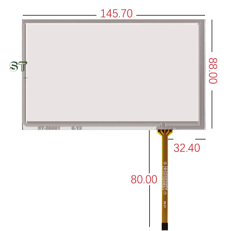 original new 6'' inch 145.7*88 touch screen with Tianma TM060RDH01 A060FW02 hand screen screen ST-06001