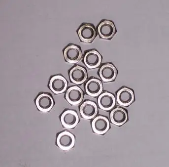 

200 Pcs 4#-40 Hex Nuts Carbon steel Nickel Plated