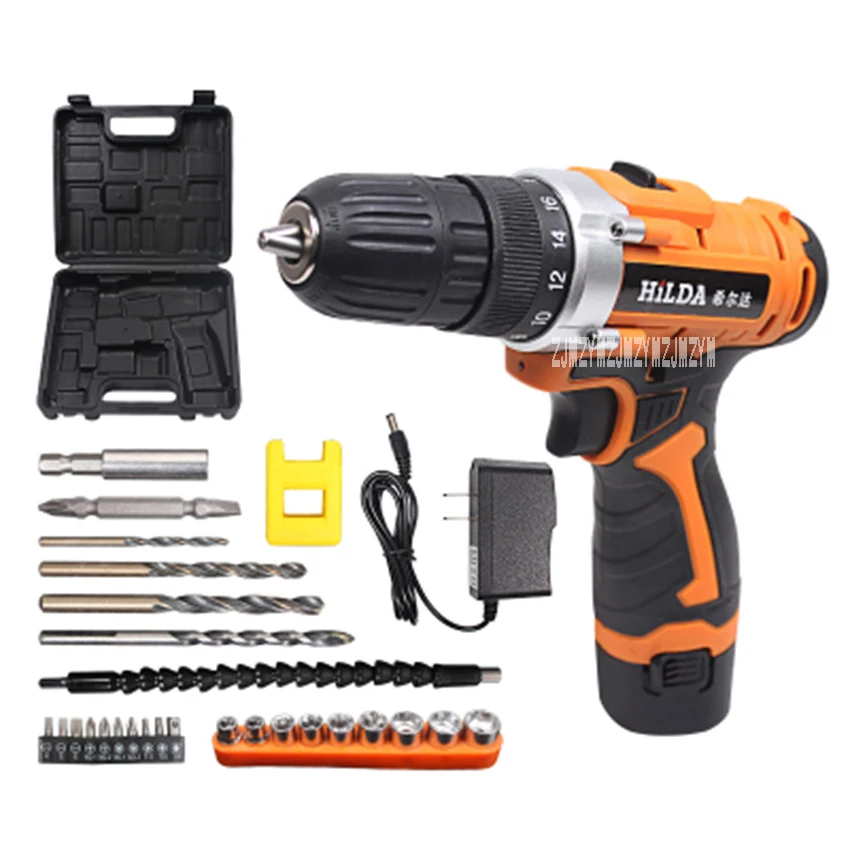 

New Hot 12v Llithium Electric Drill Rechargeable Household Multifunctional Electric Screwdriver 0-700r / min 20-30N.m 0.8-10mm