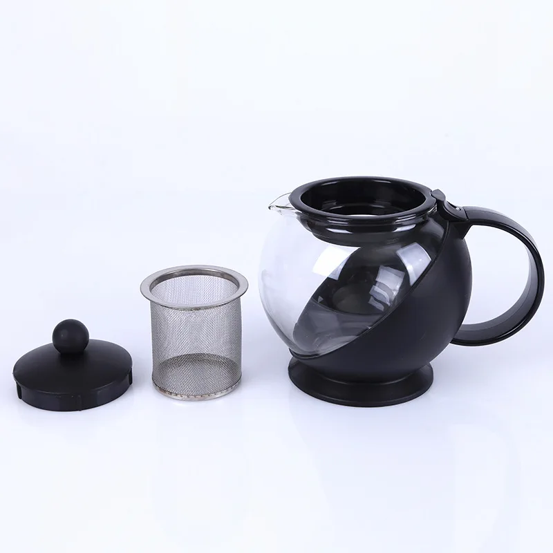 Heat-resistant glass tea pot stainless steel filter liner, bubble teapot high temperature resistant large capacity kettle herbal