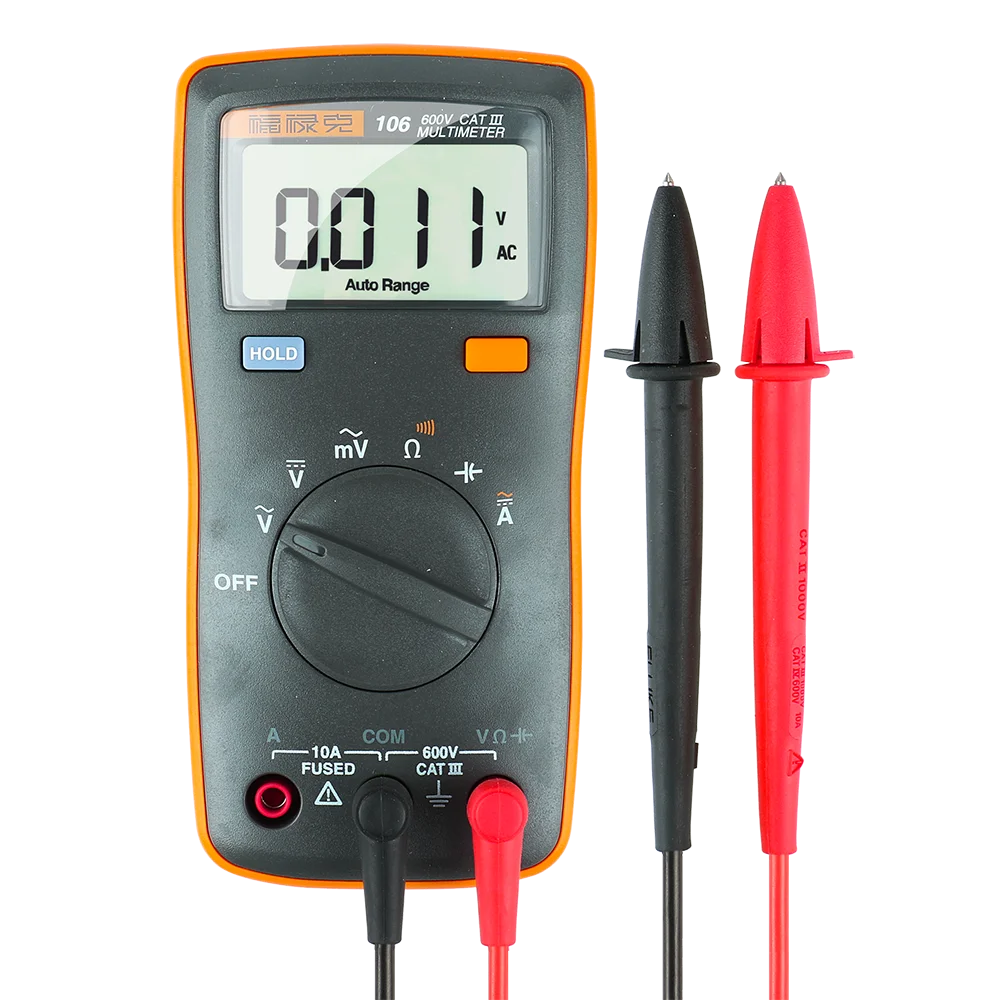 

Fluke 106 AC/DC Voltage Current Digital Multimeter with ohm, Capacitance, Continuity Test for Basic Electric Troubleshooting