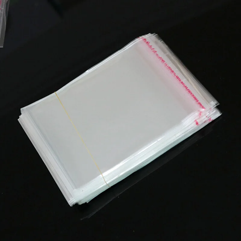 Wholesale 200pcs/lot Good Quality Clear Poly Bag Self Adhesive Seal Plastic Bag 12x17cm Boutique Jewelry Packaging Bag