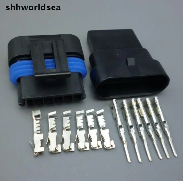 

Shhworldsea 2/100Sets 150.2 Sealed 1.5MM 6 Pin for Flat Accelerator Pedal Automobile Connector plug 12066317 12162261