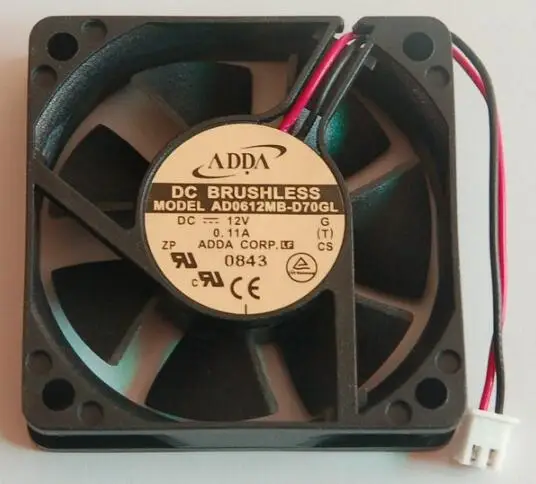 The original  60*60*15 DC12V 0.11A 6CM AD0612MB-D70GL power supply case fan