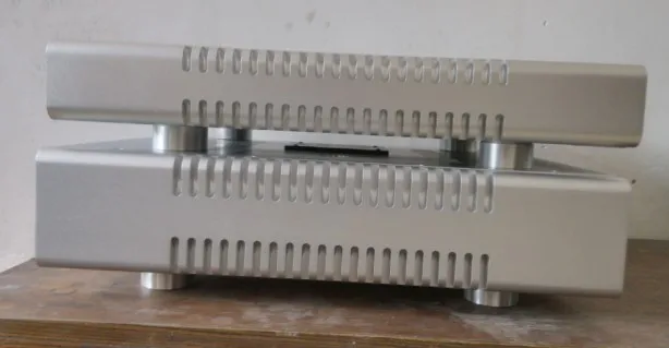 Caixa amp diy para chassi de amplificador pré-amplificador de alumínio completo classe a