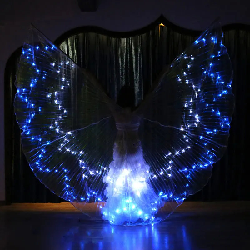 Dance Costume Accessories Prop LED ISIS Wings 36 Color Changing Butterfly Wing Belly Dance Stage Property