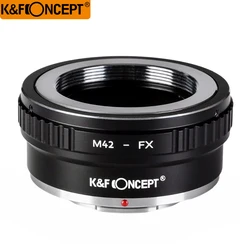 K&F CONCEPT M42-FX II DSLR Camera Lens Mount Adapter for M42 Screw Mount Lens to for Fujifilm FX Lens X-series Microless camera