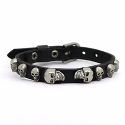 Aizhixiu The New Women's Accessories Skull Bracelet 2019 Men's Fashion Casual Skull Retro Bangle Bracelet Pulseira Masculina