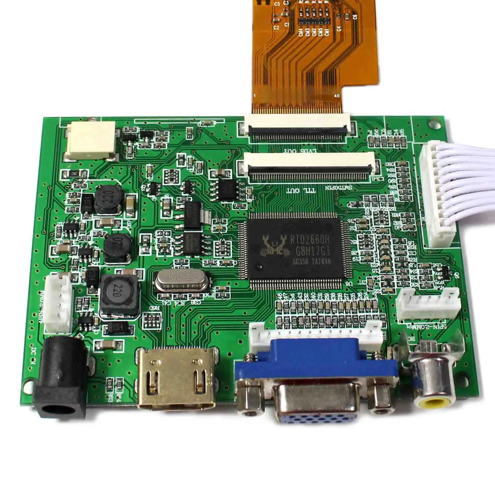 7 "1024x600 ЖК-дисплей Панель AT070TNA2 работать с HD MI + VGA + 2AV ЖК-дисплей плата контроллера