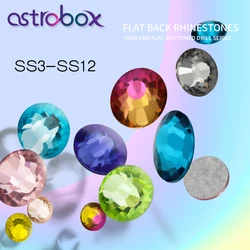 AAA Strass di Cristallo AB SS3-SS12 Colorato Non Hotfix Strass Flatback Strass per Unghie 3D arte Del Chiodo Della Decorazione Gemme Disegni