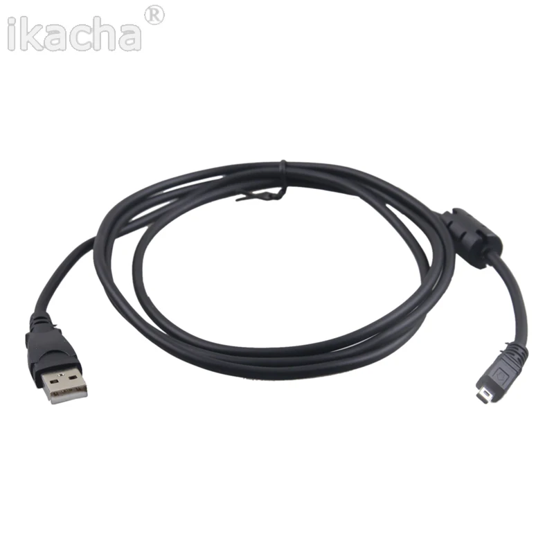 Черный USB-кабель для камеры 1,5 м 8 Pin UC-E6 для камеры Olympus Pentaxist FinePix для камеры Sony Nikon Coolpix