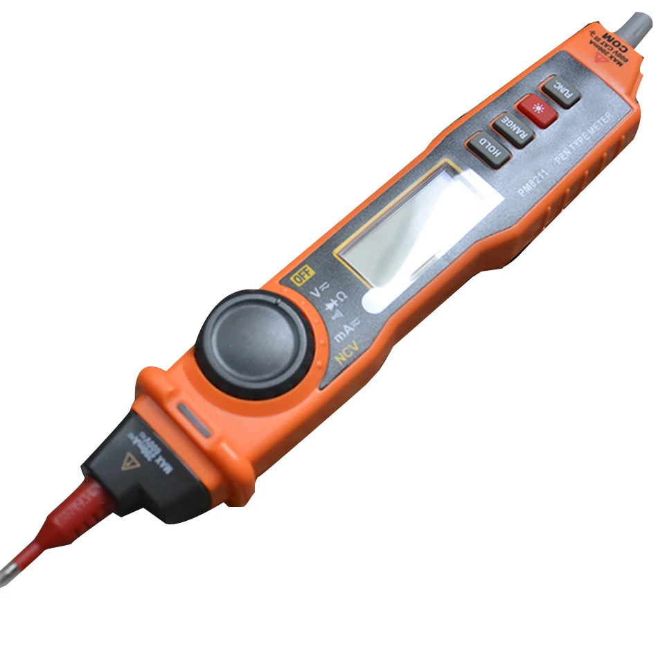 PM8211 Digital Multimeter with probe ACV/DCV Electric Handheld Tester Multitester digital pen type multimeter