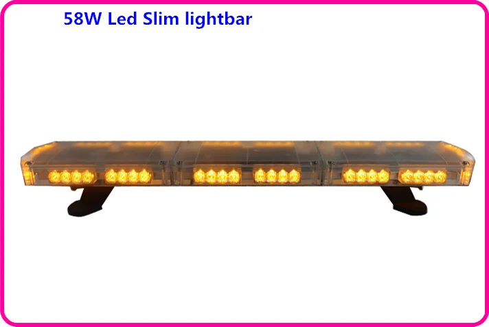 93cm 58W car Led emergency lightbar,warning light bar for police ambulance fire truck, waterproof