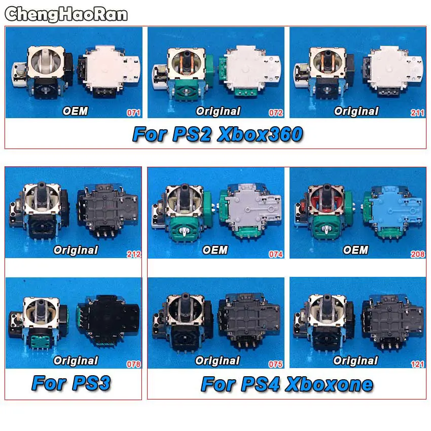 

ChengHaoRan 3D Analog Joystick Sensor Module Potentiometer For PS2 PS3 PS4 Pro Xbox one Xbox360 Controller Repair