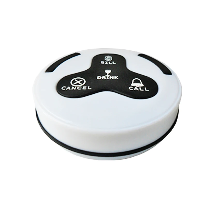 433.92mhz Wireless table calling system waiter call service button waterproof bell for Restaurant Equipment K-H4