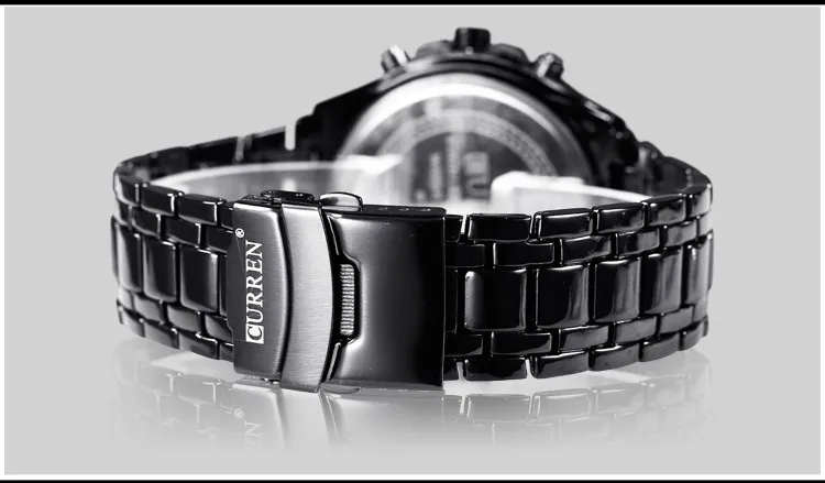 2022CURREN Top Marke Quarzuhr Männer Wasserdichte Sport Military Armbanduhr Männer Business Edelstahl Männliche Uhr Reloj Hombre – Detail 20