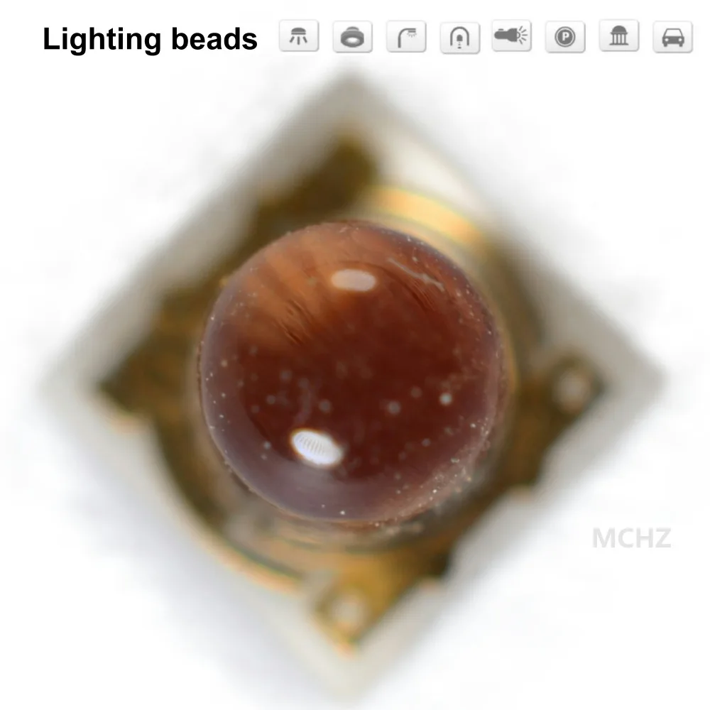 6Pcs 3535 1W 2W Rode Led 620nm 625NM 2V-2.6V