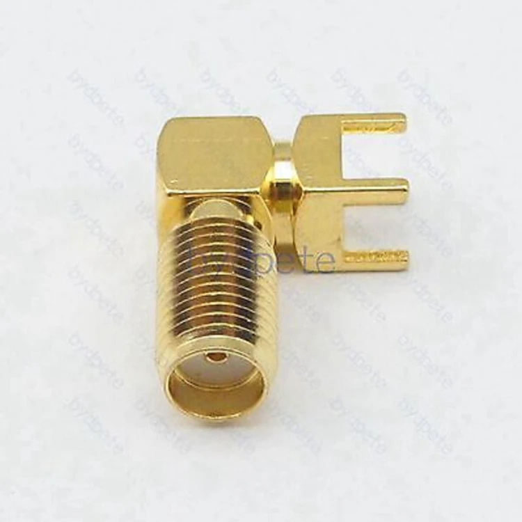 10pcs/lot SMA female jack right anlge connector socket PCB Square 10.9mm 4.2mm Mount Solder RF connector #2