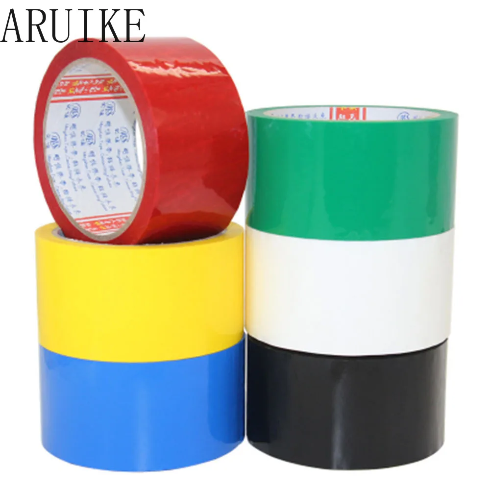 Color tape multi-color distinction express logistics sealing packaging   optional long 50 m warning 