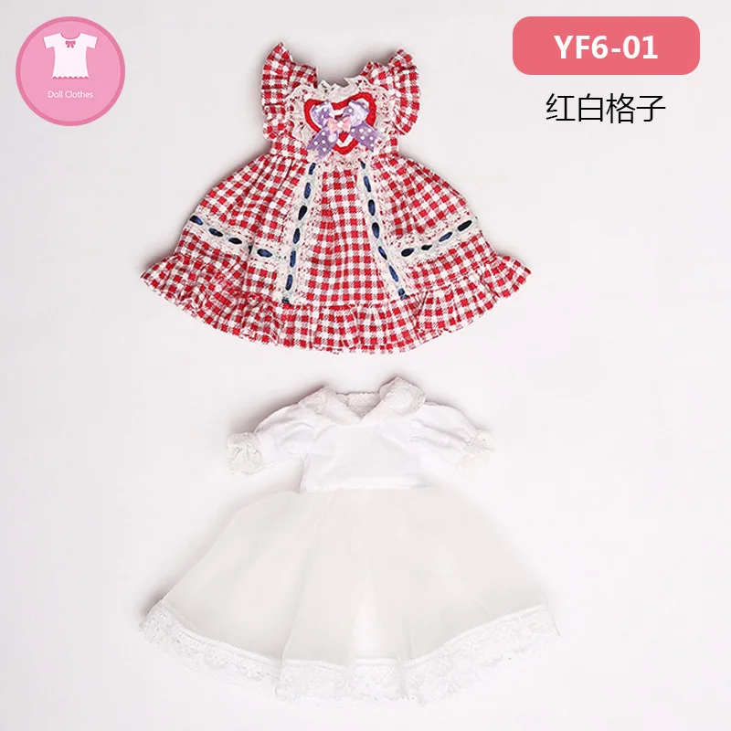 

BJD SD Doll Clothes 1/6 Little Fresh Style Plaid Skirt For Girl Body YF6-01 Doll Accessories