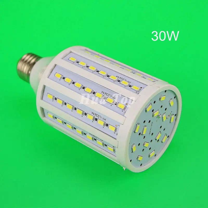 

1Pcs High Luminous 30W SMD 5730 AC 85-265V 98 LED corn bulb Epistar lampadas lights E27 E14 B22 Withe spotlight Energy Saving