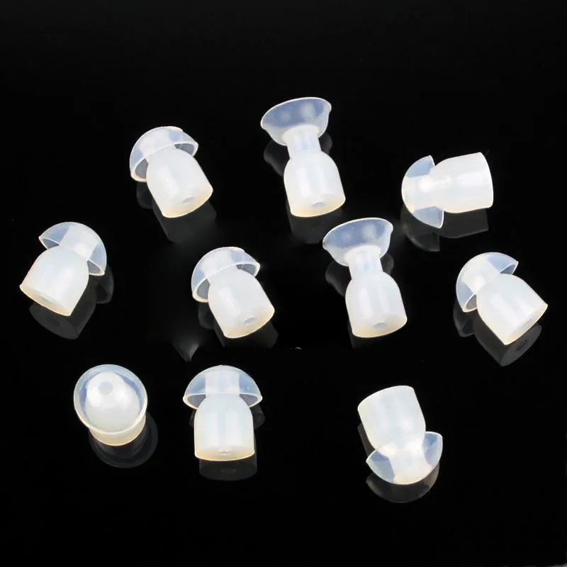 1000PCS earphone replacement Silicone Earbud eartip For Two-way Radio Surveillance Acoustic tube earkits