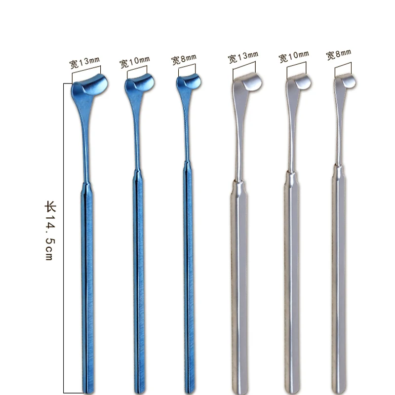 3 Size can choose 8mm, 10mm, 12mm The optimum uncoated cosmetic surgery blepharoplasty stainless steel eyelid retractors