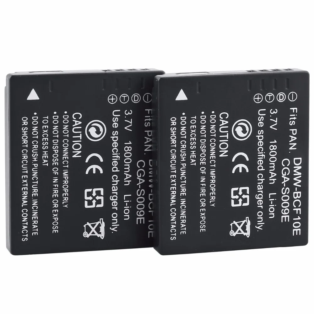 

2Pcs Probty DMW-BCF10E DMW BCF10e Camera Batteries for Panasonic DMC-FC25 DMC-FX500 DMC-FX580 DMC-TS1 DMC-FT1 DMC-FS7 DMC-FT3