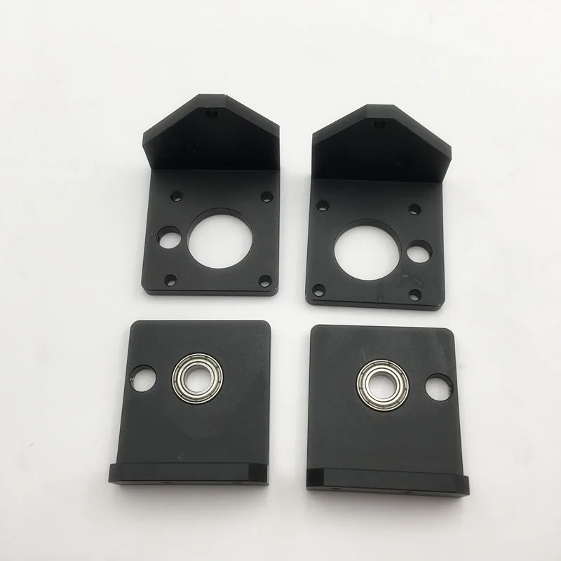 funssor 8mm DIY Reprap Prusa i3 rework 3D printer parts aluminum metal black color Z-AXIS BOTTOM LEFT/RIGHT +TOP LEFT/RIGHT kit