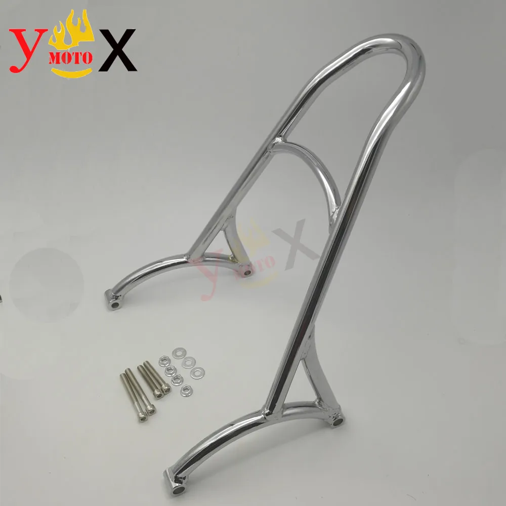 Chrome Rear Backrest Sissy Bar Mount Bracket Short For Harley Sportster 1200 883 XL1200 XL883 Custom Nightster Roadster 48 72