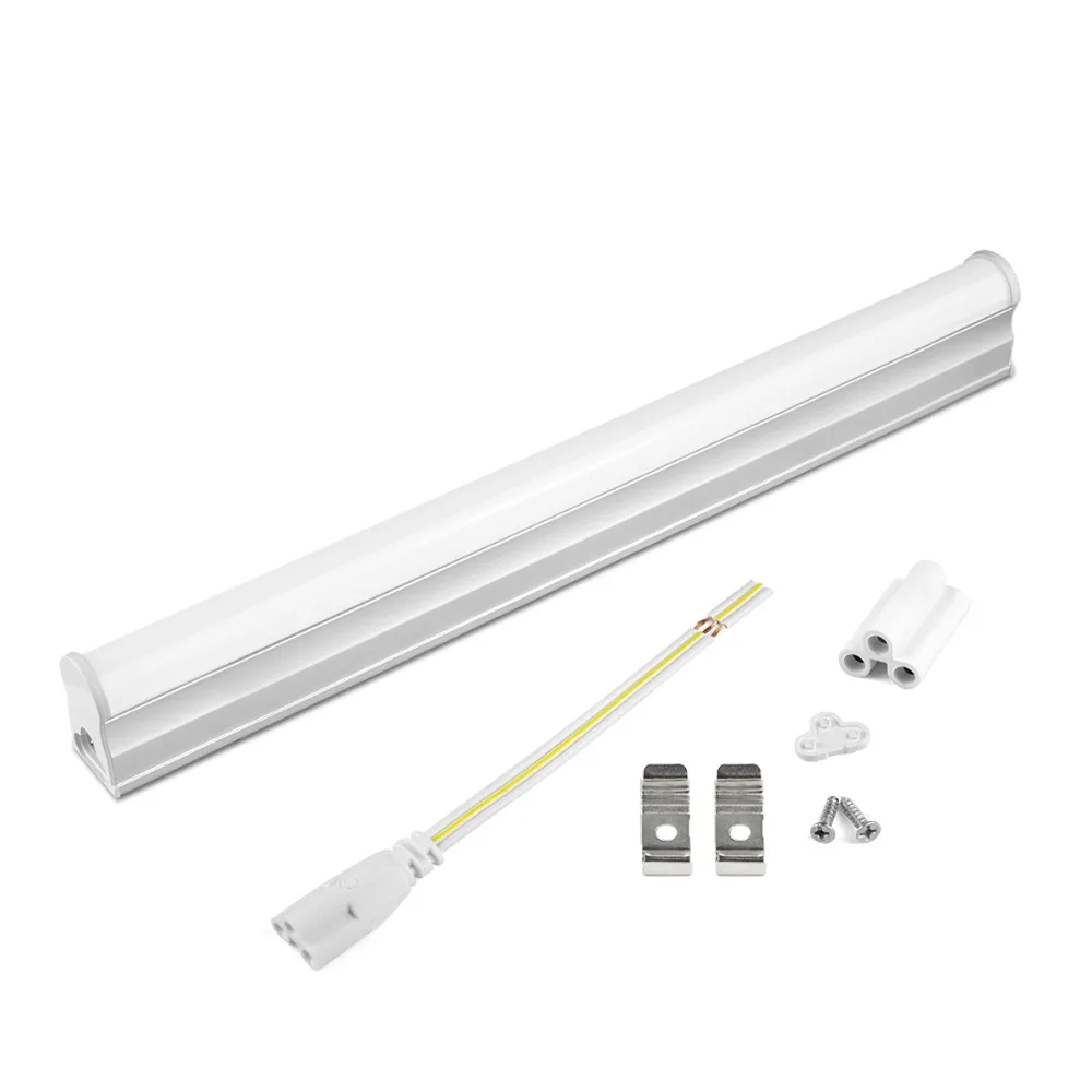 AIMENGTE T5 LED 튜브 바 조명 6W 10W 290mm 570mm 통합 튜브 벽 램프, 형광 T5 튜브 장식 옷장 주방 조명