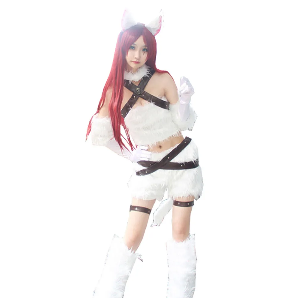 2021 The Sinister Blade Katarina Cosplay Costume White Custom