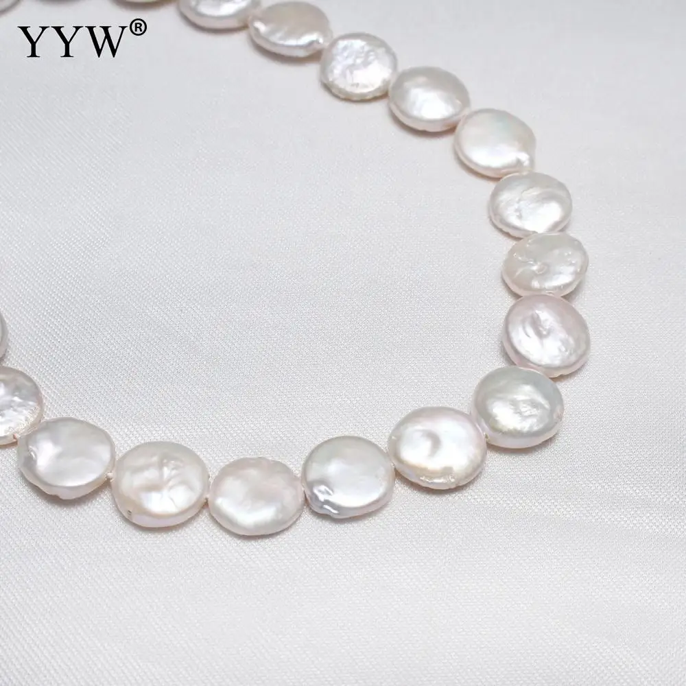 YYW High Quality Cultured Potato Freshwater Pearl Beads natural white 11-12mm Approx 0.8mm Sold Per Approx 15.3 Inch Strand