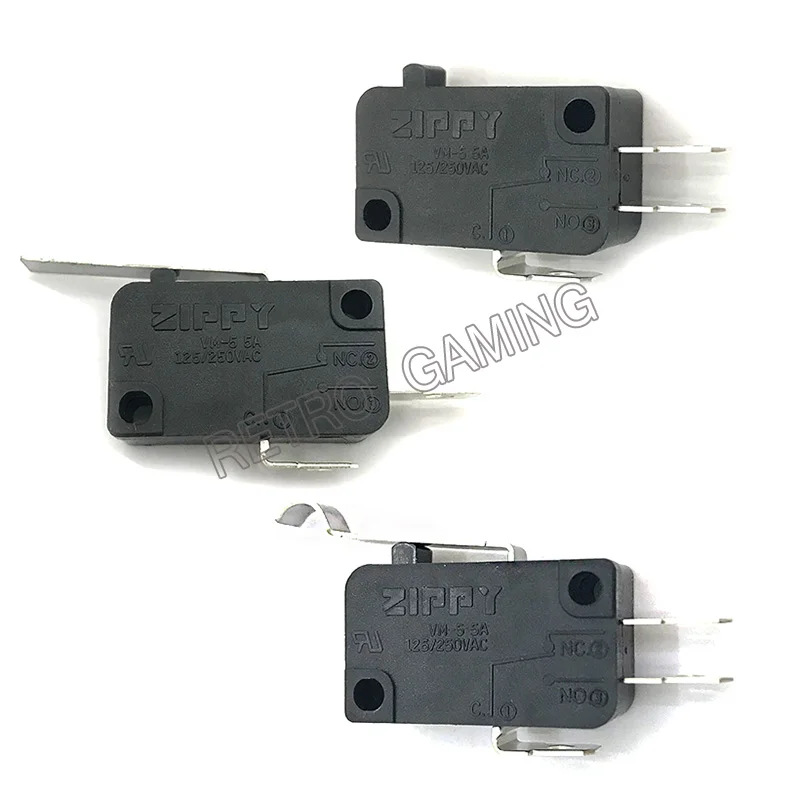 50pcs/lot Original ZIPPY Micro Switches Three Terminals Microswitch 3pin Micro Switche for Arcade Joystick / Button Accessories