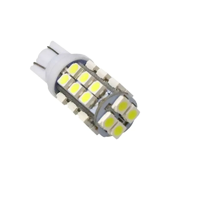 100pcs High Power T10 28 SMD 1210 3528 led 168 194 W5W Car Auto Wedge Signal Light Bulbs White Blue Red LED T10 28 led Bulbs 12V