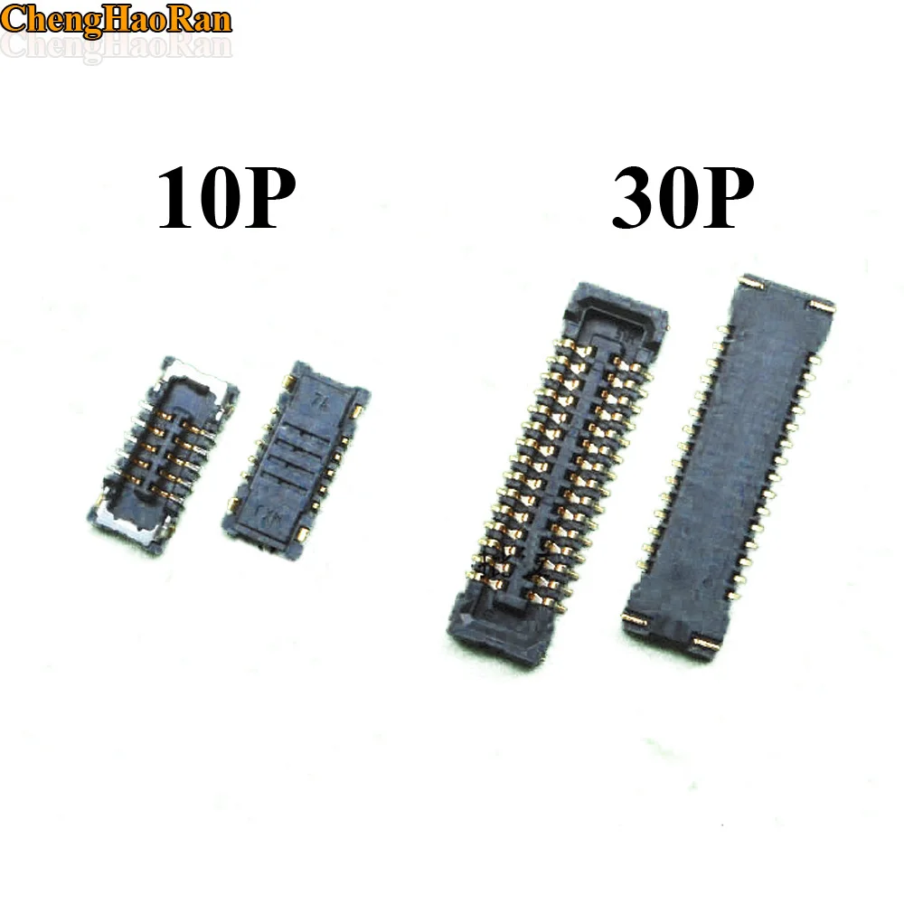 ChengHaoRan 2pcs 10PIN 30PIN FPC FFC Connector Port Plug for LCD display touch on Mainboard for Xiaomi Mi 4C / Mi 4I replacement