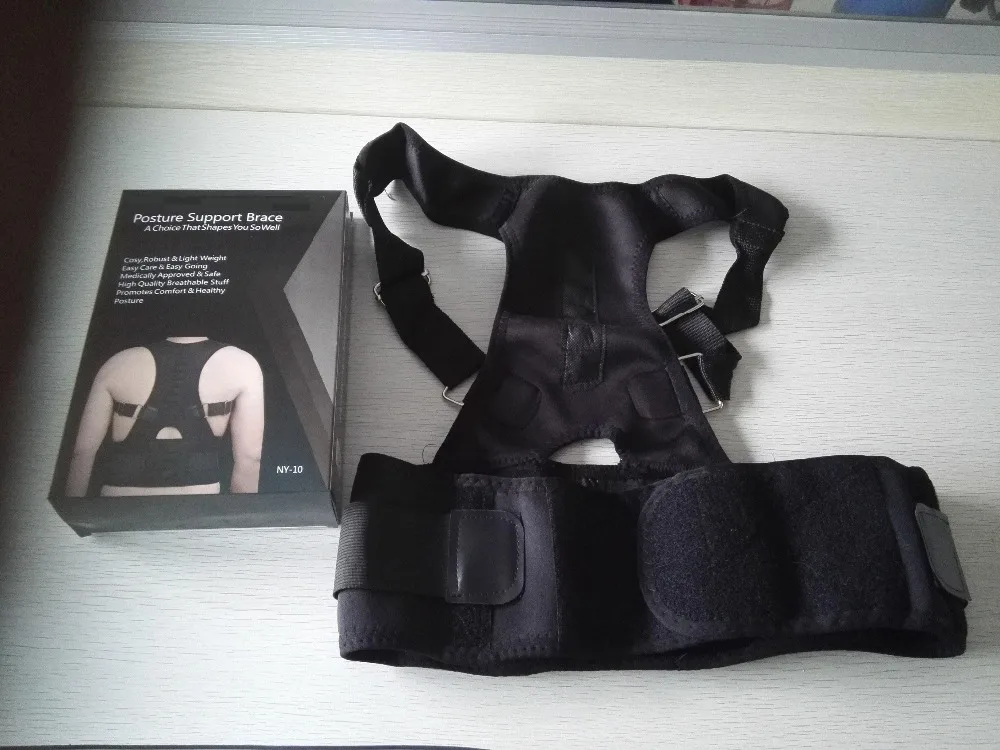 THE MAGNETIC POSTURE BACK SUPPORT BRACE POSTURE CORRECTION ADJUSTABLE NEOPRENE VEST BELT POSTURE SUPPORT BRACE