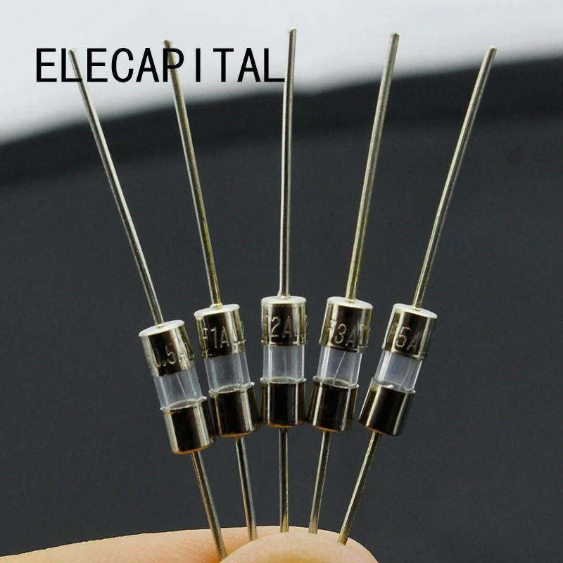 50pcs/lot 3*10mm 5 Values FUSE Assorted Kit M125 With Pin Electronic Components 0.5A 1A 2A 3A 5A Free Shipping