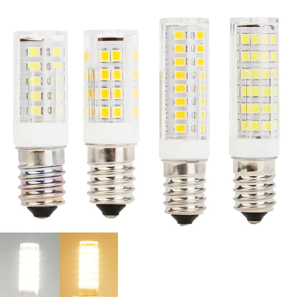 LED Bulb Light E14 220V Ceramic lamp SMD2835 33 51 75LEDs 5W 6W 7W 9W led spotlight lamps for home Christmas lighting