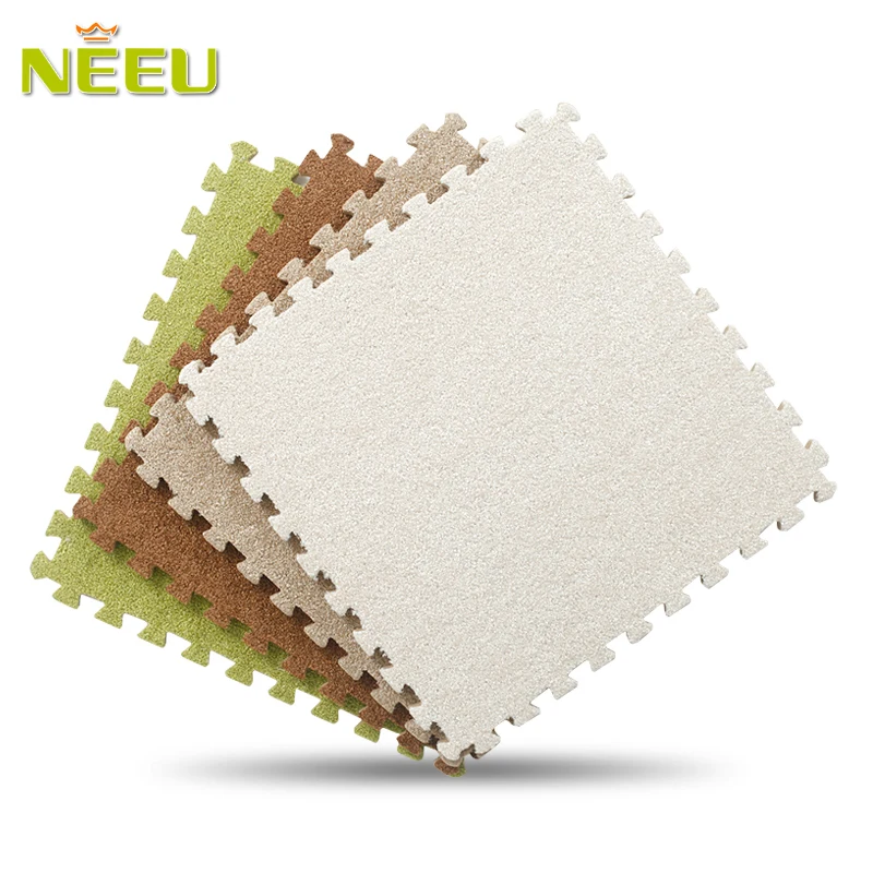 

Patchwork neeu foam mats carpet crawling mat velvet floor protection mat 30x30cm or 60cm x 60cm autumn and winter