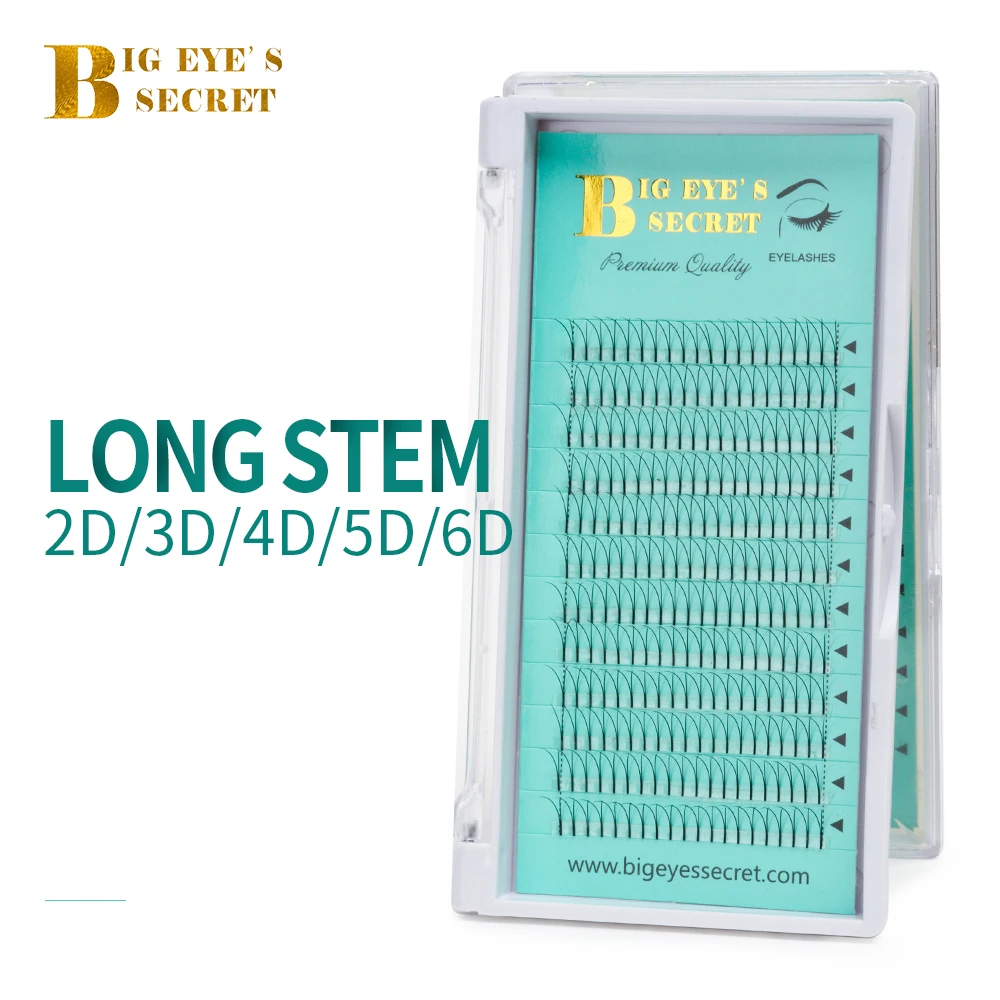 

Big eye's secret 2D 3D 4D 5D 6D Silk Lashes Pre fanned Premade Volume Lashes Fans ffalse eyelashes eyelash extension