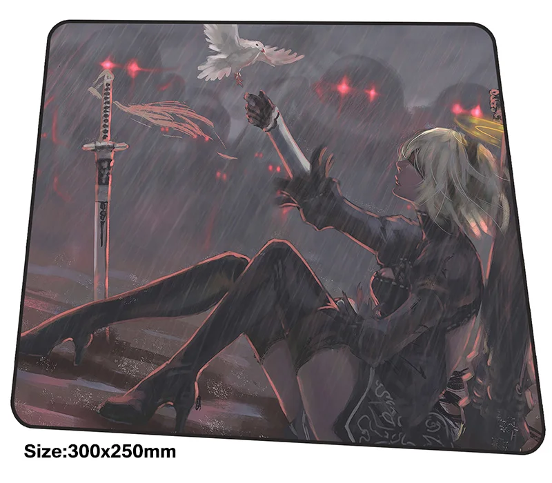 NieR:Automata mousepad 300x250x3mm gaming mouse pad big gamer mat High quality computer desk padmouse Halloween Gift play mats