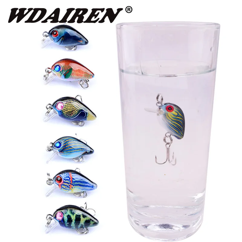 1Pcs New Fishing Lure 3cm 2g Crankbaits Sinking Micro Hard Pesca Artificial Baits Mini Minnow Lures for Pike Bass Trout Tackle