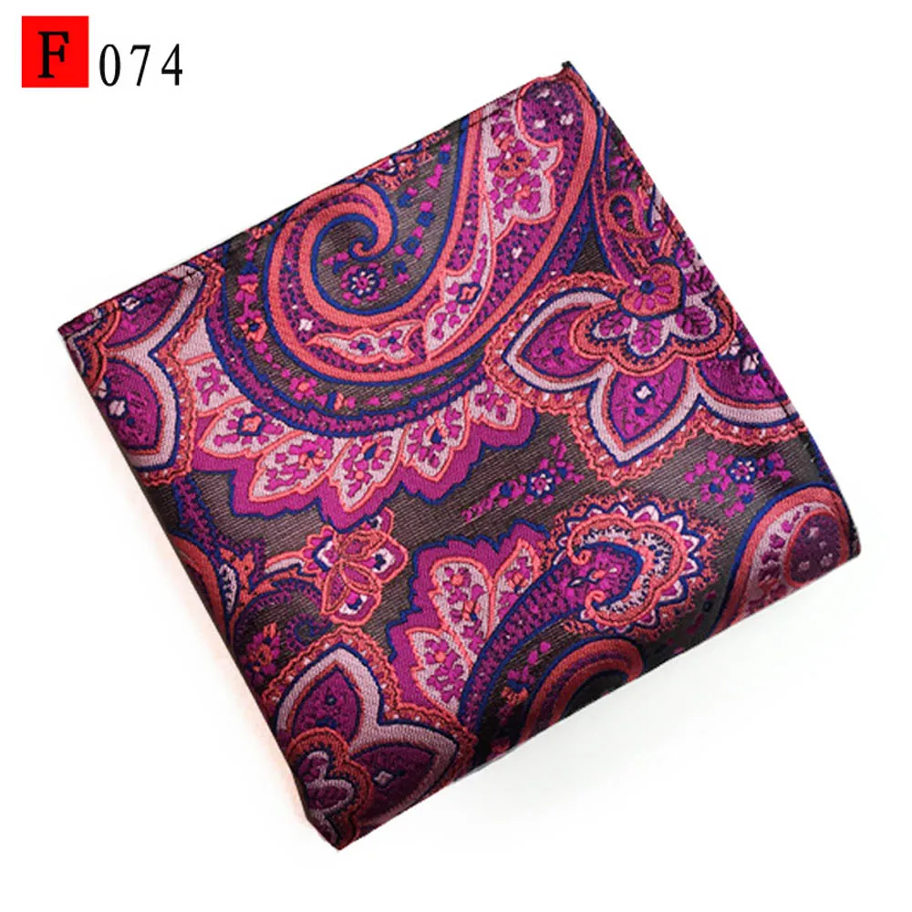 Men Tuxedo Colorful Paisley Pocket Square Wedding Party Hanky Handkerchief BWTHZ0316