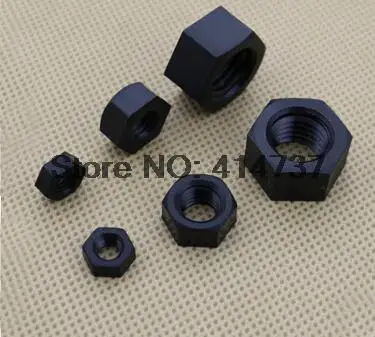 

100Pcs/Lot M8 Nylon Hex Nut with black color