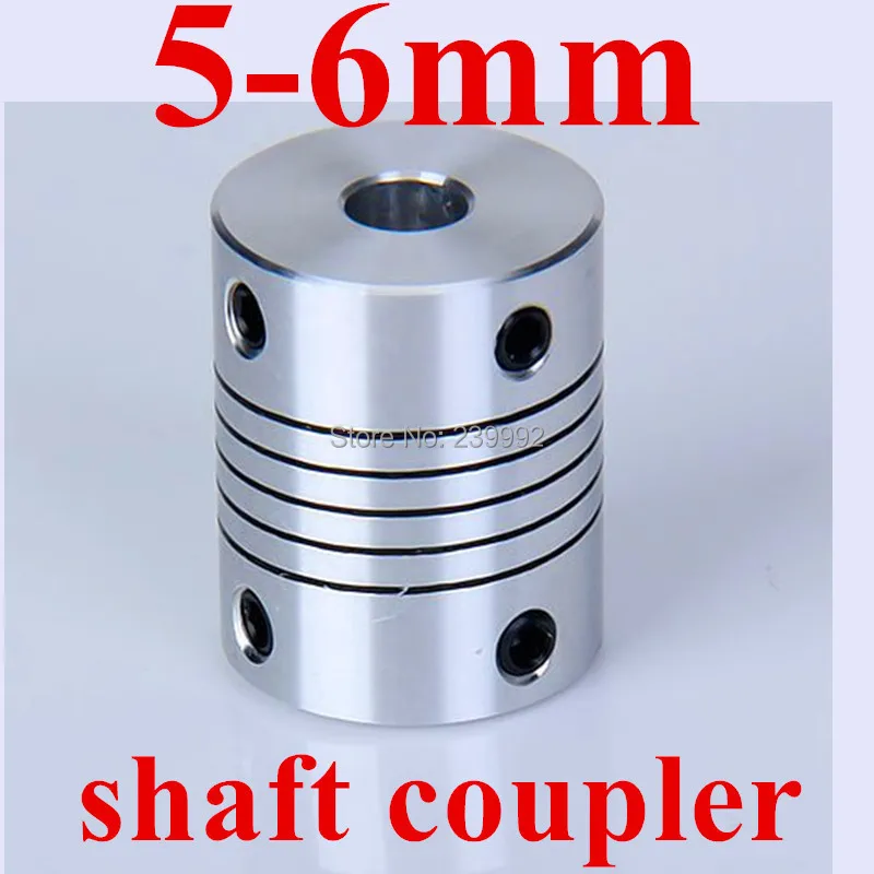 

3pcs 5x6mm Aluminium coupler Stepper Motor Flexible Coupling 5mm to 6mm 5*6 mm Shaft Coupler Diameter 19mm Length 25mm