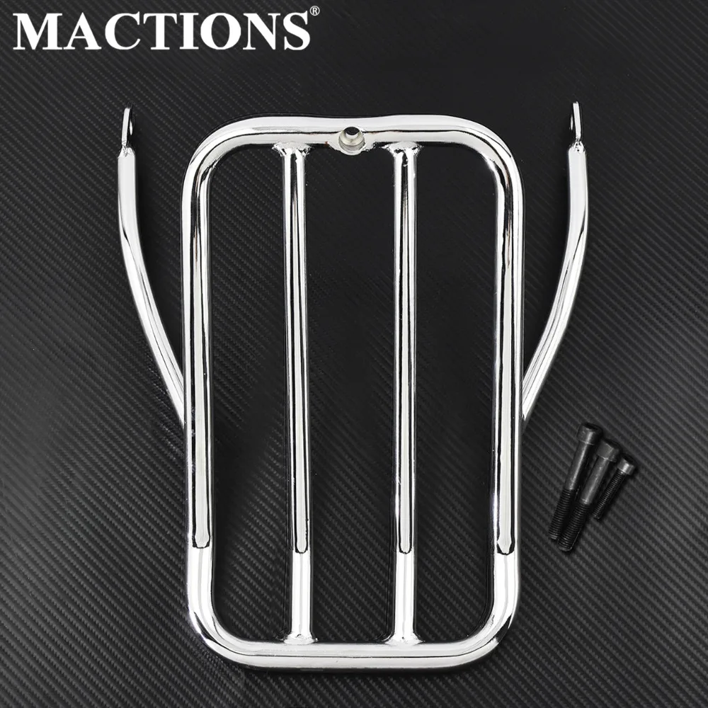 Motorcycle Rear Fender Sissy Bar Backrest Luggage Shelf Rack Case Chrome For Harley Sportster XL1200N 2007-up XL883N 2009-Later